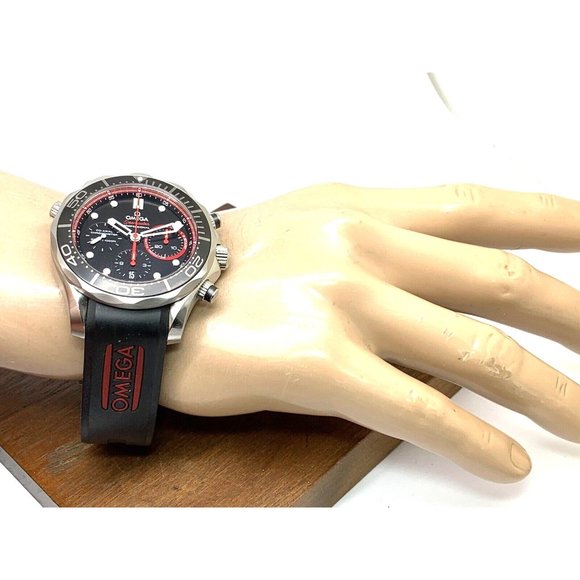 Omega Seamaster Men's Watch Swiss Automatic Chronograph Black Dial 44mm … - Picture 5 of 15